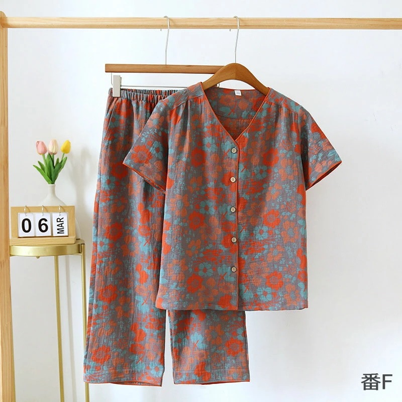 送料無料 花柄 ダブルガーゼ ルームウェア レディース 快眠 可愛い パジャマ 綿100% 上下セッ 送料無料 花柄 ダブルガーゼ ルームウェア レディース 快眠 可愛い パジャマ 綿100% 上下セッ