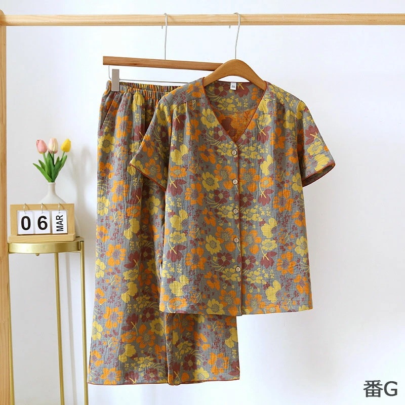 送料無料 花柄 ダブルガーゼ ルームウェア レディース 快眠 可愛い パジャマ 綿100% 上下セッ 送料無料 花柄 ダブルガーゼ ルームウェア レディース 快眠 可愛い パジャマ 綿100% 上下セッ