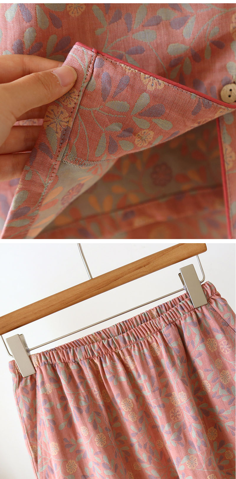 送料無料 花柄 ダブルガーゼ ルームウェア レディース 快眠 可愛い パジャマ 綿100% 上下セッ 送料無料 花柄 ダブルガーゼ ルームウェア レディース 快眠 可愛い パジャマ 綿100% 上下セッ