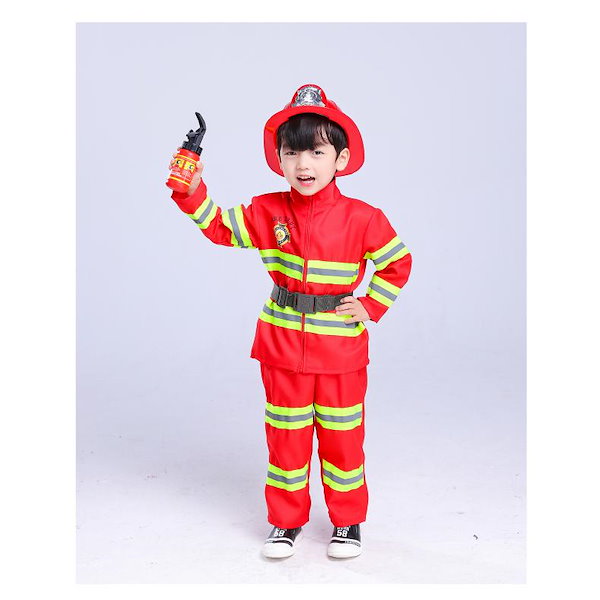 Qoo10] 厳選素材ハロウィン 子供 コスプレ 消防