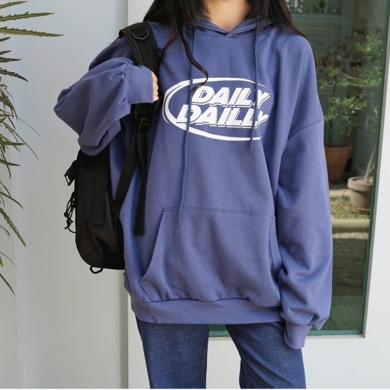 トップス プルオーバー パーカー フーディー 長袖 ボリューム袖 ドロップショルダー 萌袖 かわいい カジュアル おしゃれ お洒落 かっこいい こなれ感 ラフ メンズライク マニッシュ ボーイッシュ