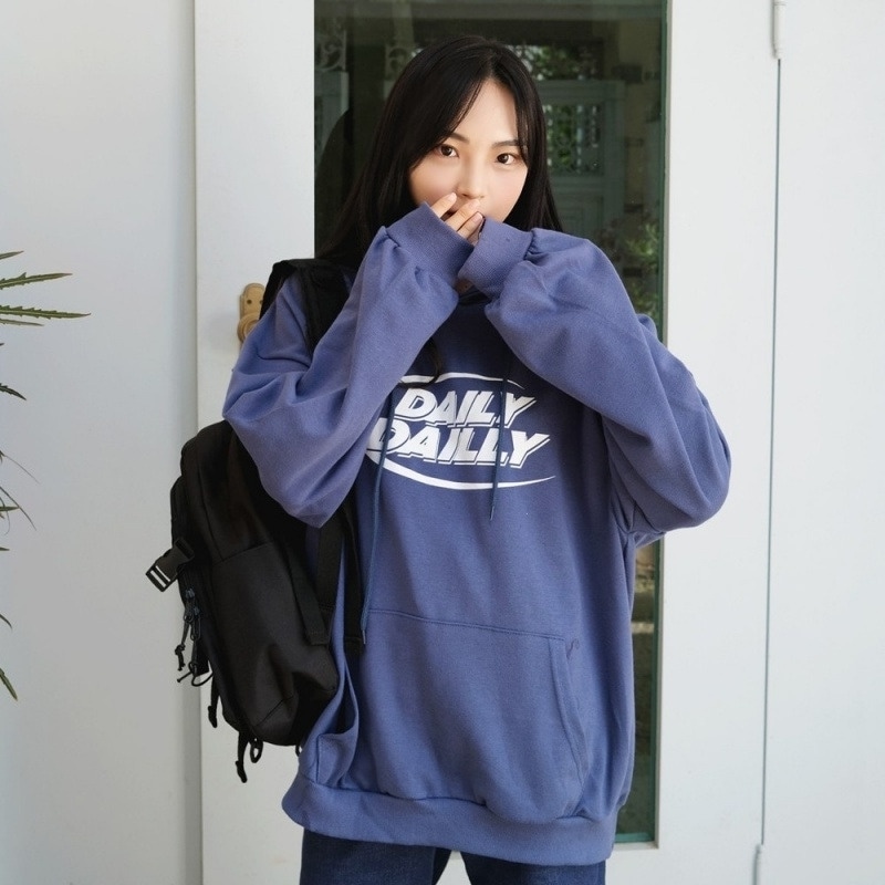 トップス プルオーバー パーカー フーディー 長袖 ボリューム袖 ドロップショルダー 萌袖 かわいい カジュアル おしゃれ お洒落 かっこいい こなれ感 ラフ メンズライク マニッシュ ボーイッシュ