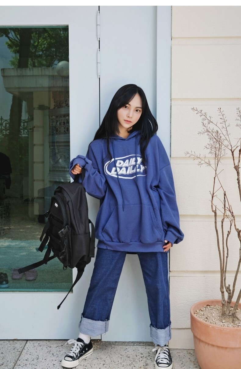 トップス プルオーバー パーカー フーディー 長袖 ボリューム袖 ドロップショルダー 萌袖 かわいい カジュアル おしゃれ お洒落 かっこいい こなれ感 ラフ メンズライク マニッシュ ボーイッシュ