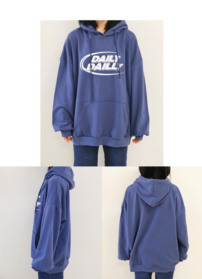 トップス プルオーバー パーカー フーディー 長袖 ボリューム袖 ドロップショルダー 萌袖 かわいい カジュアル おしゃれ お洒落 かっこいい こなれ感 ラフ メンズライク マニッシュ ボーイッシュ