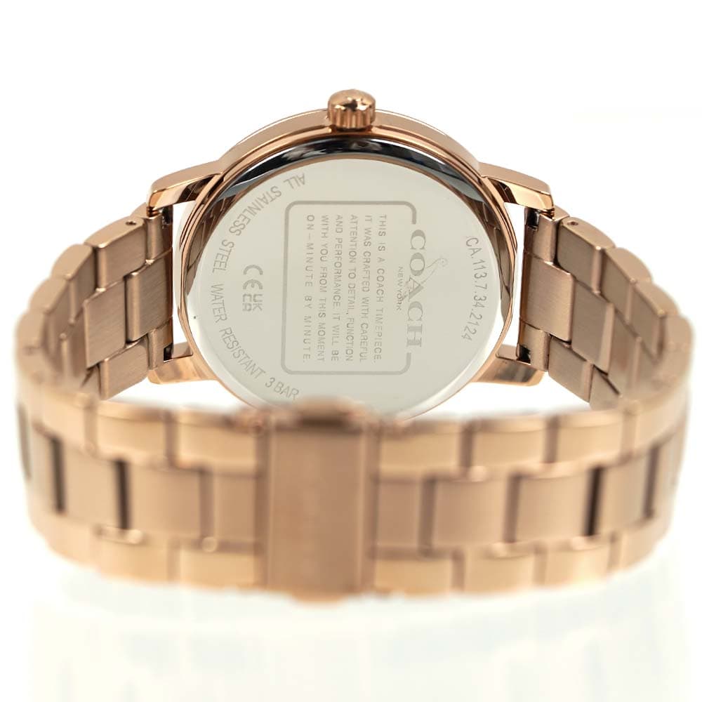 コーチ 腕時計 レディース ローズゴールド シルバー ステンレスベルト COACH GRAND ブレスレット付き 14000090 コーチ 腕時計 レディース ローズゴールド シルバー ステンレスベルト COACH GRAND ブレスレット付き 14000090