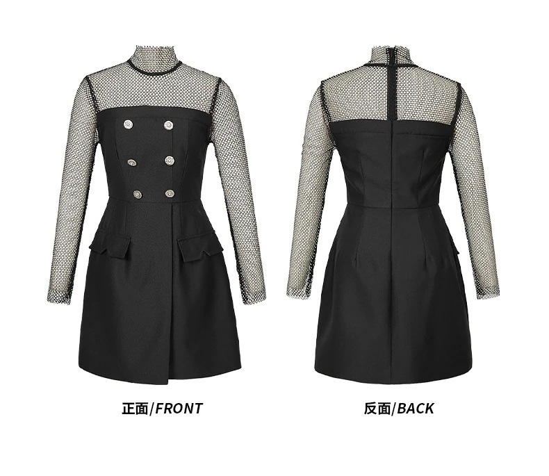 【JY.上品】 秋冬 ショートワンピース Aライン チュール ドッキング パーティードレス キャバ 着痩せ 大人 同窓会 披露宴 卒業式 結婚式 演奏会 ウェディング 二次会