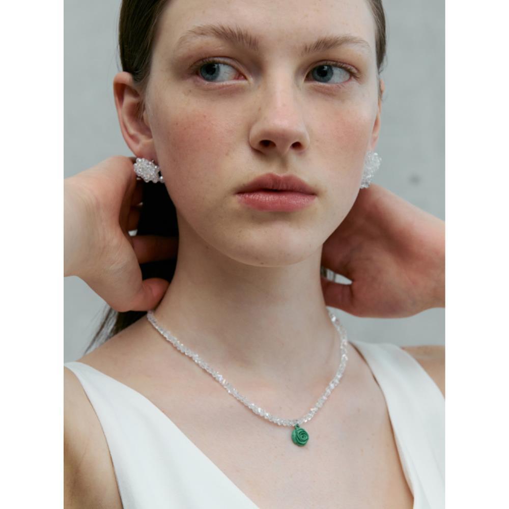 VINTAGE HOLLYWOOD Crystal Rose Necklace VH2435NE001M VINTAGE HOLLYWOOD Crystal Rose Necklace VH2435NE001M