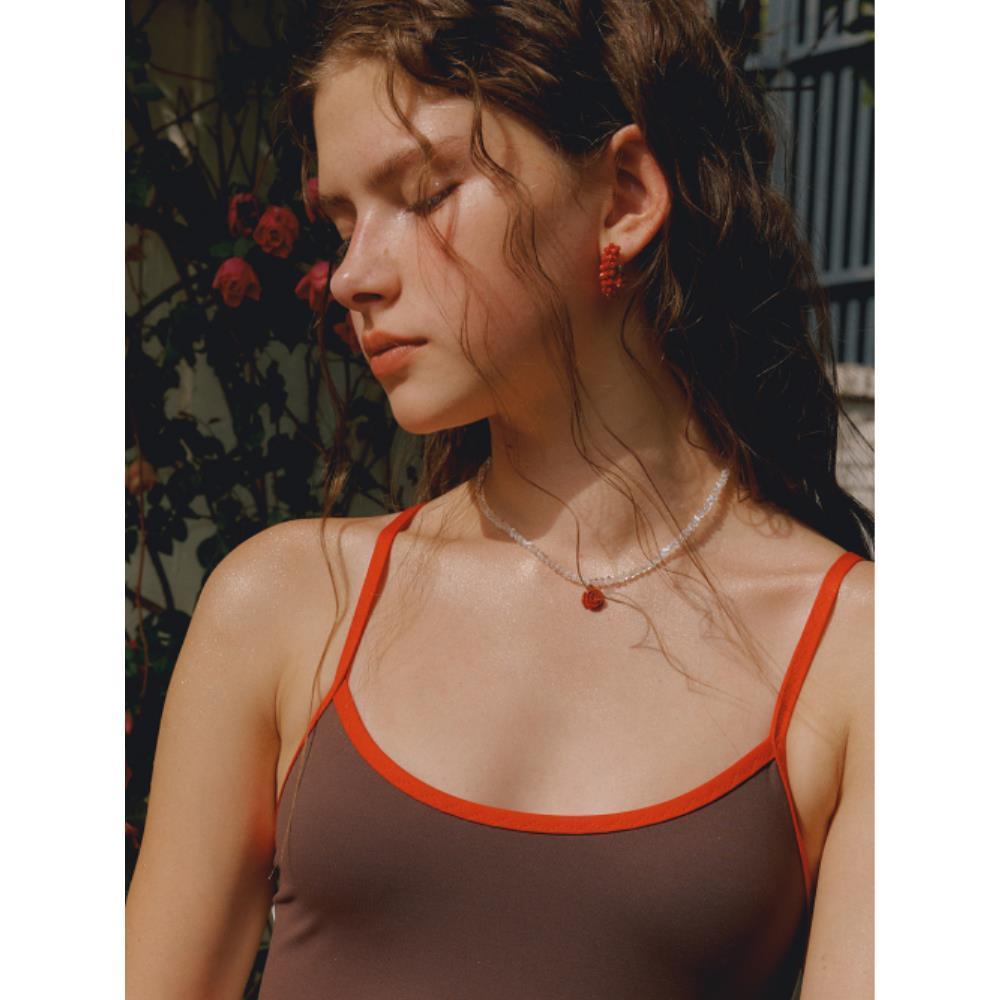 VINTAGE HOLLYWOOD Crystal Rose Necklace VH2435NE001M VINTAGE HOLLYWOOD Crystal Rose Necklace VH2435NE001M