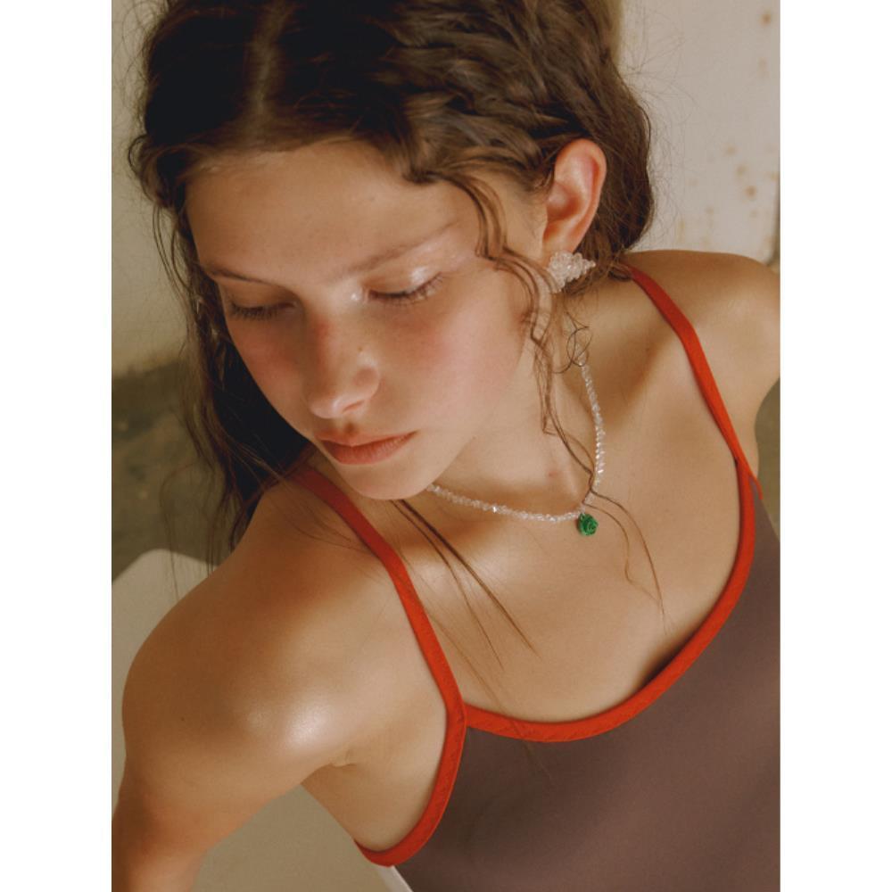 VINTAGE HOLLYWOOD Crystal Rose Necklace VH2435NE001M VINTAGE HOLLYWOOD Crystal Rose Necklace VH2435NE001M