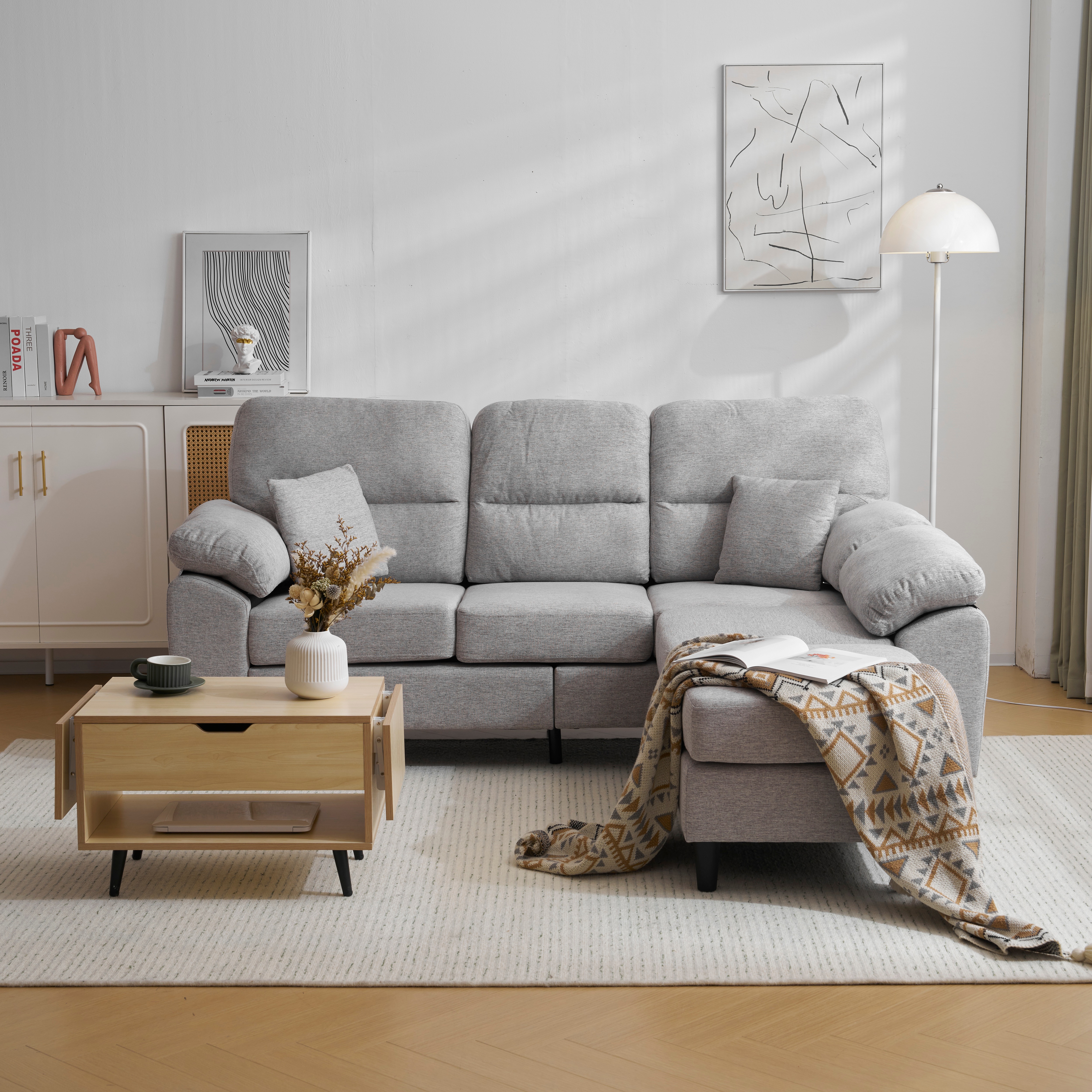 ソファ ソファーセット 5人掛け 2-5人掛け L字 クッション付き 肘付き コーナー ローソファー ローソファーセット