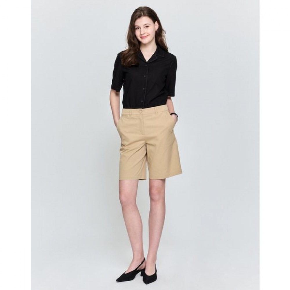 [25SS] [アイコニック] チノスリムバミューダパンツベージュHSPA5BC42I2