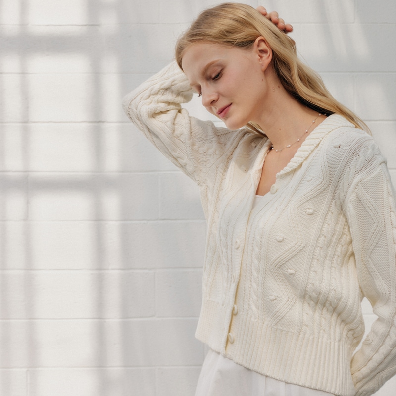 ワンカラーカーディガン [2カラー]