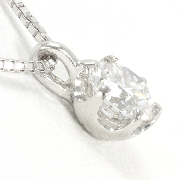 PT900 プラチナ PT850 ネックレス ダイヤ 0.311 SI1 鑑定書 ジュエリー 中古