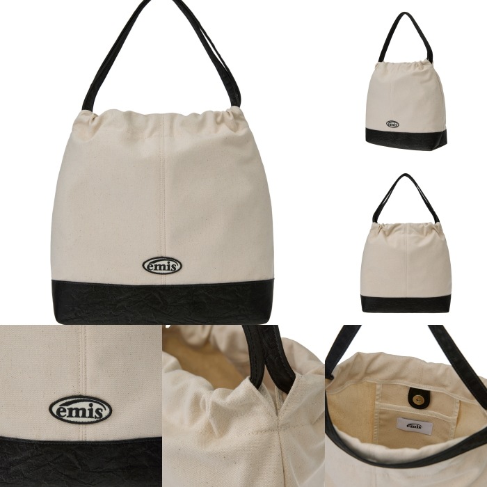 EMIS★[正規品] CANVAS SHOULDER BUCKET BAG 3COLOR EMIS】 CANVAS SHOULDER BUCKET BAG : 3COLORS