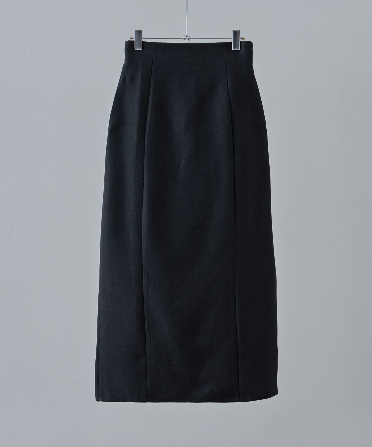 リネンタッチハイウエストタイトスカート ボトムス スカート ナロースカート タックスカート ロング丈 ロング タイト スカート Iライン セットアップ リネン風 タック 無地 ウエストゴム