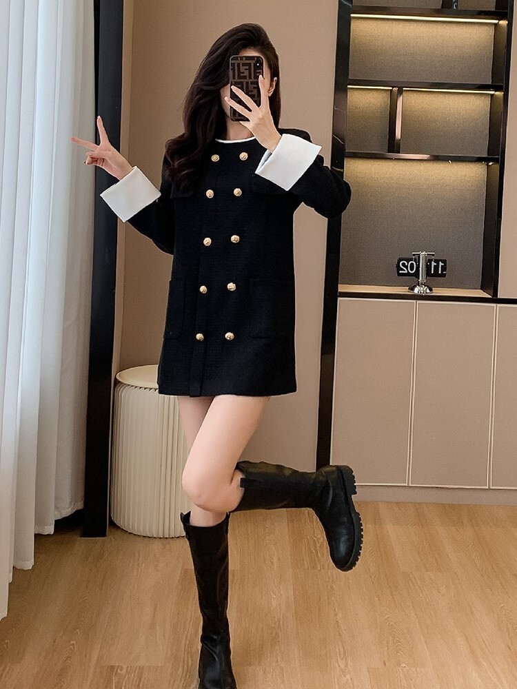 トップス ワンピース レディース ミニ ショート 膝上 長袖 ラウンドネック 襟なし ノーカラー スリム 細身 ストレート Iライン ファスナー ポケット コンサバ ボタン ダブル かわいい 上品 トップス ワンピース レディース ミニ ショート 膝上 長袖 ラウンドネック 襟なし ノーカラー スリム 細身 ストレート Iライン ファスナー ポケット コンサバ ボタン ダブル かわいい 上品