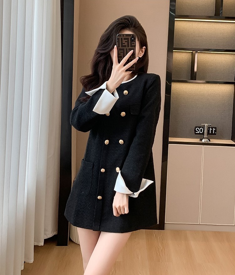 トップス ワンピース レディース ミニ ショート 膝上 長袖 ラウンドネック 襟なし ノーカラー スリム 細身 ストレート Iライン ファスナー ポケット コンサバ ボタン ダブル かわいい 上品 トップス ワンピース レディース ミニ ショート 膝上 長袖 ラウンドネック 襟なし ノーカラー スリム 細身 ストレート Iライン ファスナー ポケット コンサバ ボタン ダブル かわいい 上品