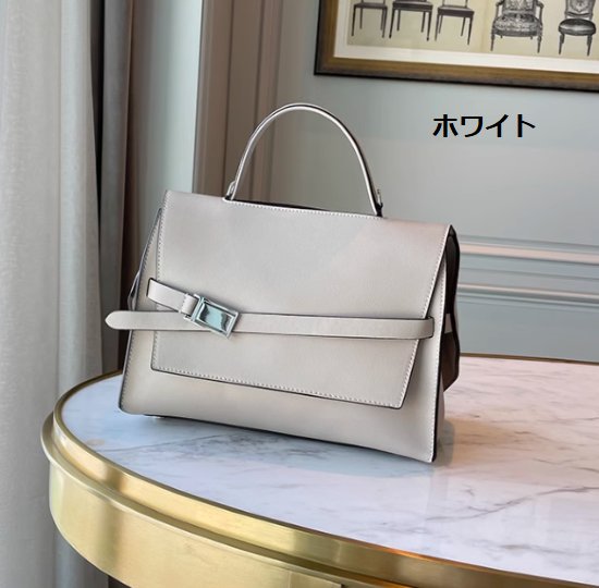 ハンドバッグ レディース バッグ 鞄 かばん ショルダーバッグ 肩掛けバッグ 斜め掛けバッグ きれいめ エレガント 通勤 オフィス OL 牛革 レザー 上品 カジュアル お出かけ おしゃれ 無地 女性