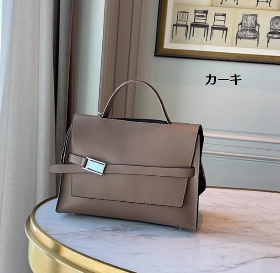 ハンドバッグ レディース バッグ 鞄 かばん ショルダーバッグ 肩掛けバッグ 斜め掛けバッグ きれいめ エレガント 通勤 オフィス OL 牛革 レザー 上品 カジュアル お出かけ おしゃれ 無地 女性