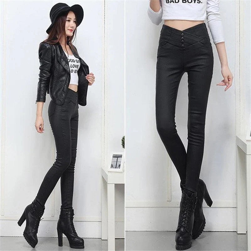 レザーパンツ レディース ロングパンツ PU革パンツ フェイクレザー ストレッチ 防寒 防風 合皮 レギンス ファション 着痩せ 防水 レザーパンツ レディース ロングパンツ PU革パンツ フェイクレザー ストレッチ 防寒 防風 合皮 レギンス ファション 着痩せ 防水