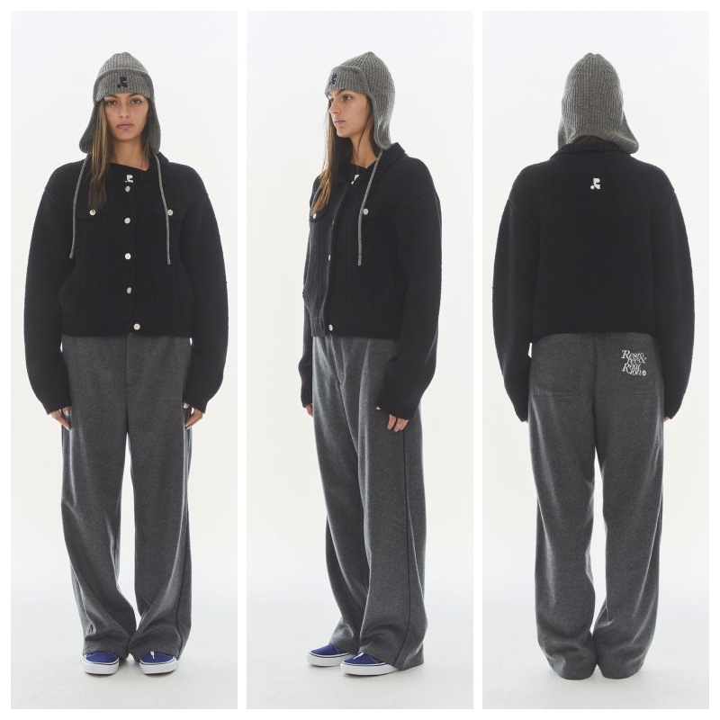 REST&RECREATION】 KNIT TRUCKER JACKET : 3COLORS その他 アウター