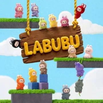 『正規品』ラブブ　マカロン　ぬいぐるみペンダント LABUBU ④ シークレット 正規店購入】LABUBU ラブブMacaron マカロンぬいぐるみ