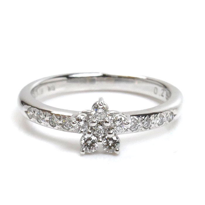 TASAKI タサキ K18WG ホワイトゴールド リング・指輪 ダイヤモンド0.25ct 12号 2.9g フラワー レディース 中古 美品 TASAKI タサキ K18WG ホワイトゴールド リング・指輪 ダイヤモンド0.25ct 12号 2.9g フラワー レディース 中古 美品
