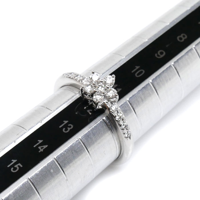 TASAKI タサキ K18WG ホワイトゴールド リング・指輪 ダイヤモンド0.25ct 12号 2.9g フラワー レディース 中古 美品 TASAKI タサキ K18WG ホワイトゴールド リング・指輪 ダイヤモンド0.25ct 12号 2.9g フラワー レディース 中古 美品