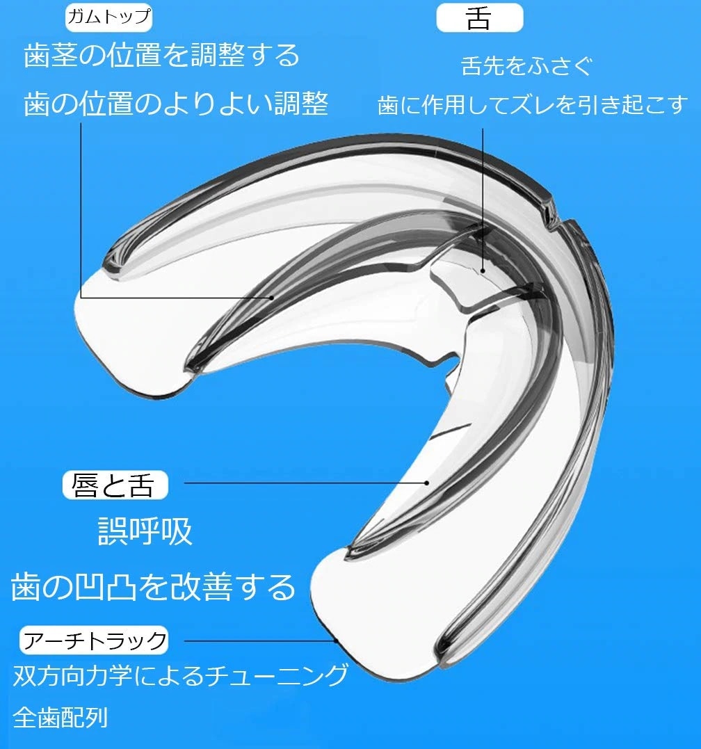 Qoo10] 3点セット歯列矯正用リテーナー透明歯列矯