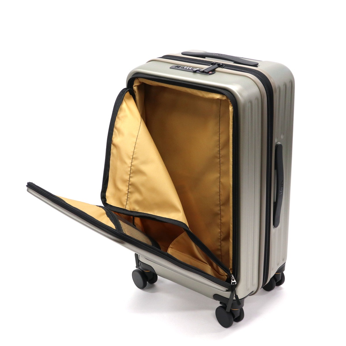 スーツケース フロントオープン Mサイズ M キャリケース 拡張 ストッパー付き おしゃれ シンプル 45L 54L TSロック 4輪 双輪 C GEAR 310-4001 スーツケース フロントオープン Mサイズ M キャリケース 拡張 ストッパー付き おしゃれ シンプル 45L 54L TSロック 4輪 双輪 C GEAR 310-4001