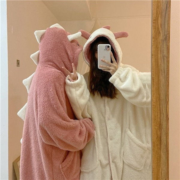 Qoo10] ルームウェア恐竜着ぐるみパジャマモコモコ