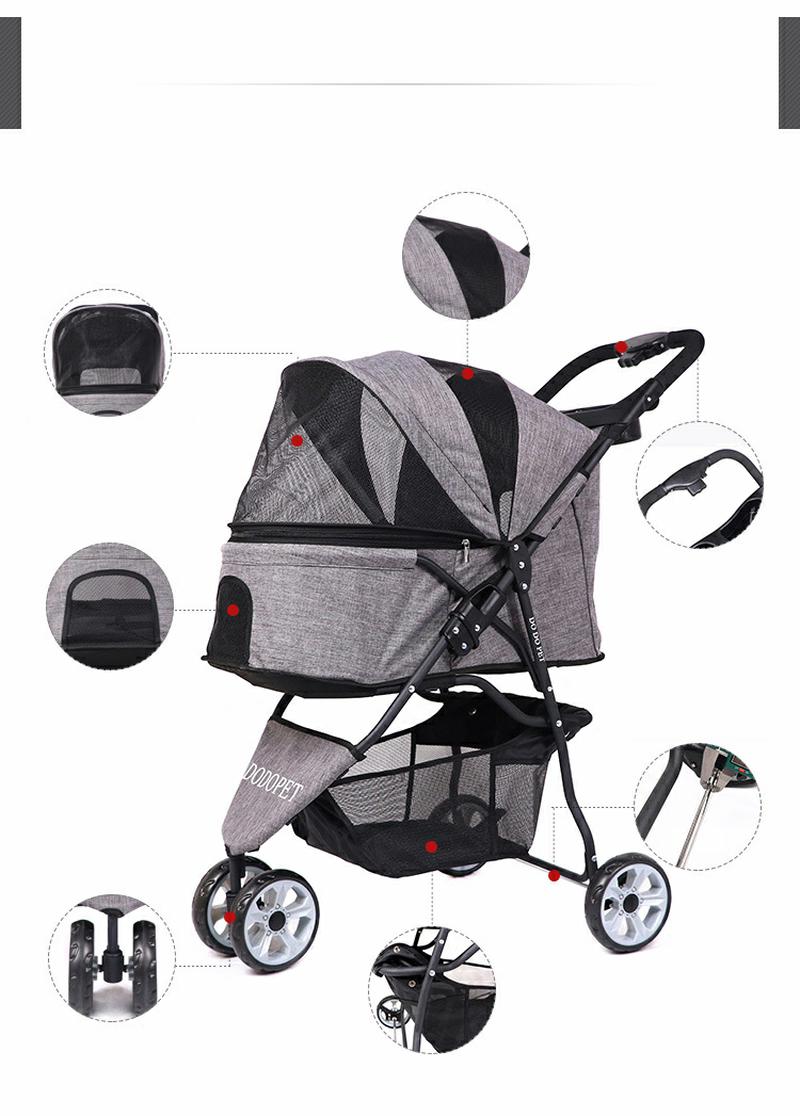 ペットカート 犬用ベビーカー 3way 折りたたみ 3輪 対面推し可能 猫 犬 カート バギー 小型