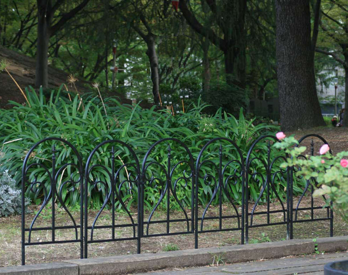 ゲート イージーゲートセット フィニアル ガーデンゲート アイアン ガーデンフェンス 柵 園芸 エクステリア 雑貨 花壇 庭 ベランダ バルコニー ガーデニング アイアンガーデンフェンス