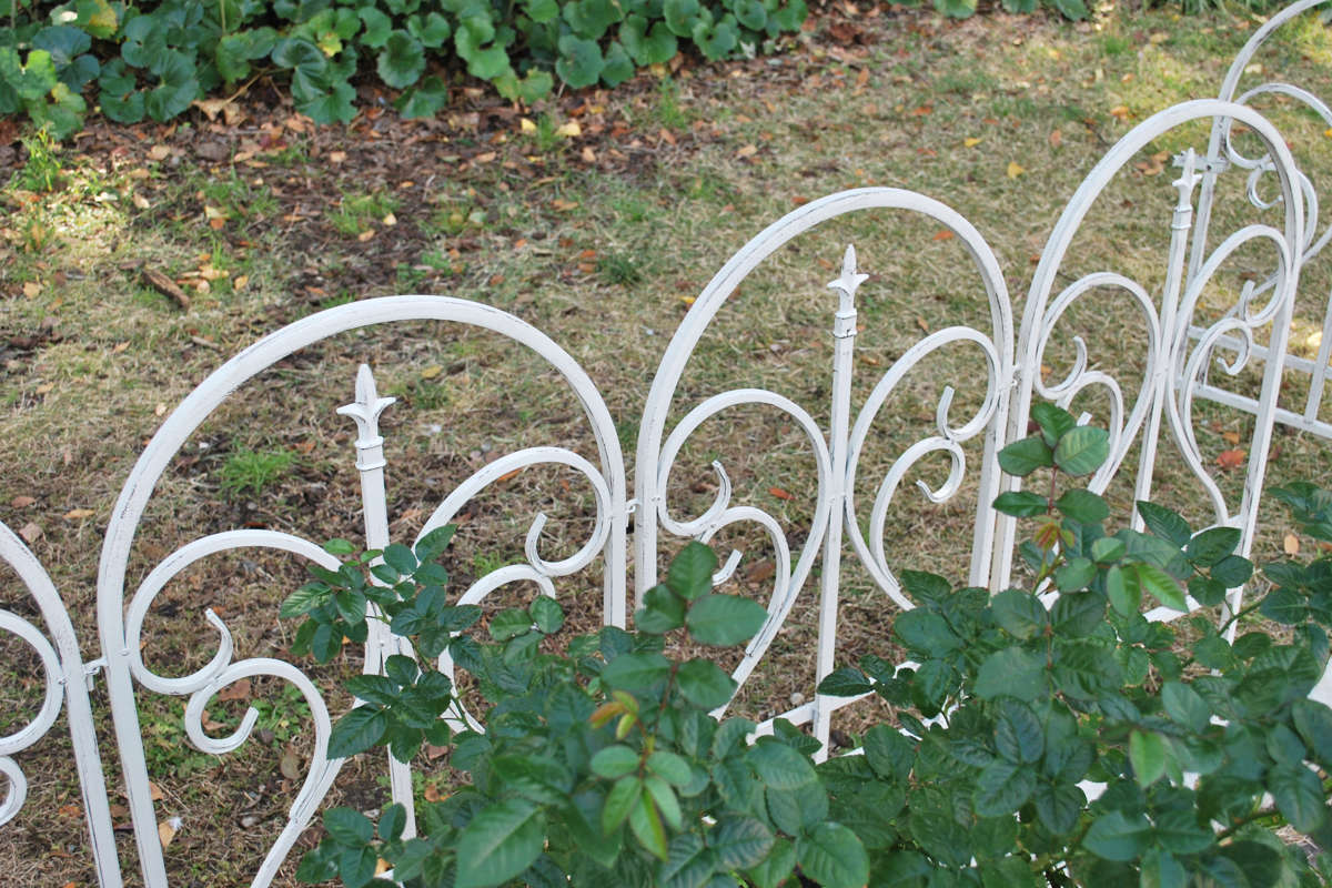 ゲート イージーゲートセット フィニアル ガーデンゲート アイアン ガーデンフェンス 柵 園芸 エクステリア 雑貨 花壇 庭 ベランダ バルコニー ガーデニング アイアンガーデンフェンス