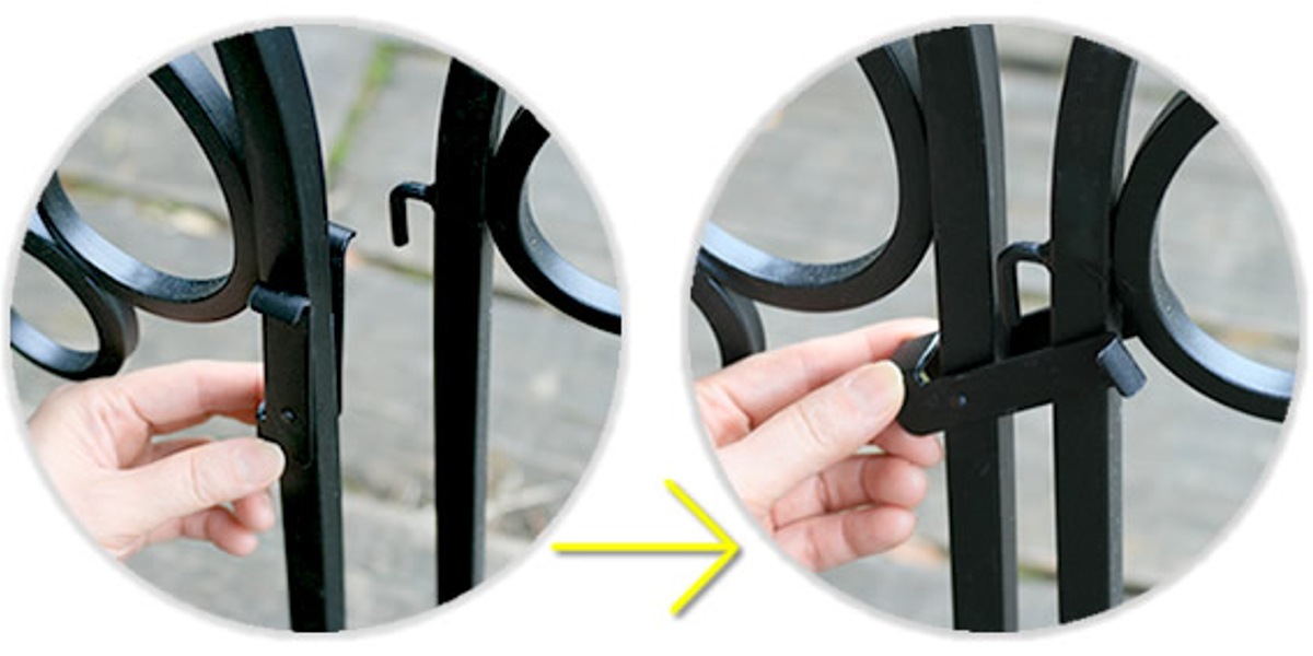 ゲート イージーゲートセット フィニアル ガーデンゲート アイアン ガーデンフェンス 柵 園芸 エクステリア 雑貨 花壇 庭 ベランダ バルコニー ガーデニング アイアンガーデンフェンス