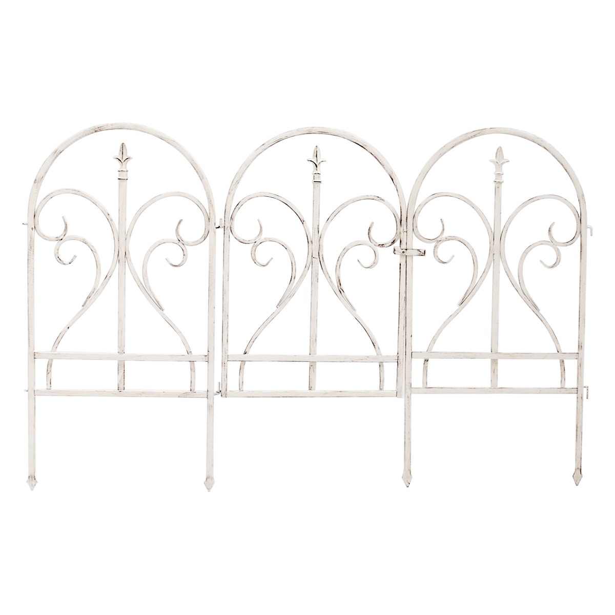 ゲート イージーゲートセット フィニアル ガーデンゲート アイアン ガーデンフェンス 柵 園芸 エクステリア 雑貨 花壇 庭 ベランダ バルコニー ガーデニング アイアンガーデンフェンス