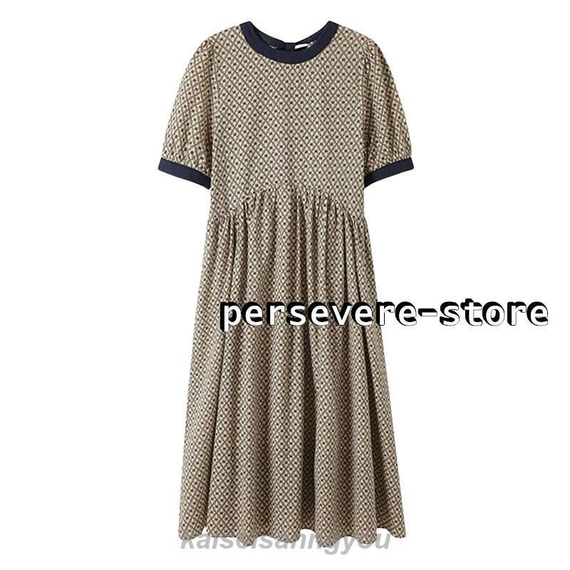 ワンピース 膝丈 きれいめ 夏 ワンピース レディース 半袖ベージュ ひざ丈 ワンピース 花柄 ファッション 結婚式 Aライン ロング丈 痩せる 20代30代4 ワンピース 膝丈 きれいめ 夏 ワンピース レディース 半袖ベージュ ひざ丈 ワンピース 花柄 ファッション 結婚式 Aライン ロング丈 痩せる 20代30代4