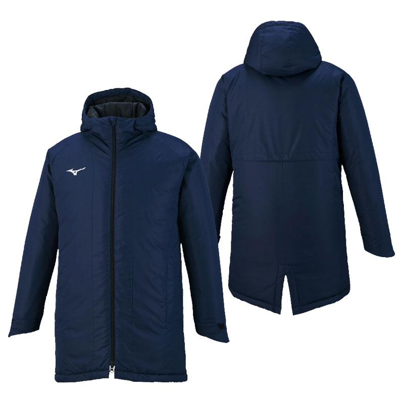 発熱素材 ブレスサーモ中綿ミドル丈コート (ユニセックス) スポーツ トレーニングウェア ハーフコート (32ME9650) 発熱素材 ブレスサーモ中綿ミドル丈コート (ユニセックス) スポーツ トレーニングウェア ハーフコート (32ME9650)