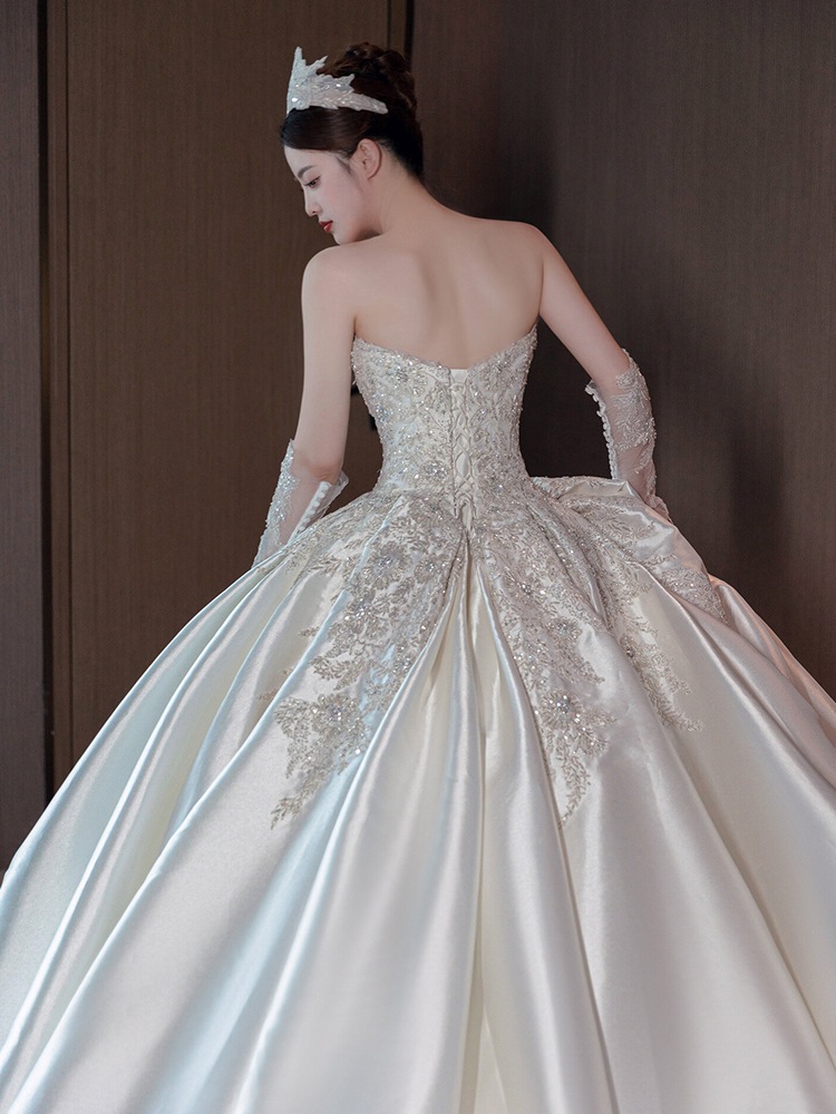 人気 2025新作 高級感 気質 ワンピース 花嫁ロングドレス 結婚式ワンピース 結婚式 ドレス韓国ファッション パーティードレス 1