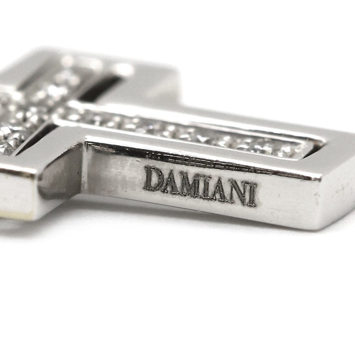 ダミアーニ DAMIANI ネックレス ベルエポック K18WG ダイヤモンド ホワイトゴールド ペンダント Au750 18金 ダイヤ クロス 十字架 【箱】【中古】