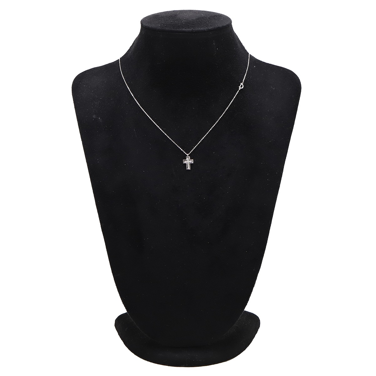 ダミアーニ DAMIANI ネックレス ベルエポック K18WG ダイヤモンド ホワイトゴールド ペンダント Au750 18金 ダイヤ クロス 十字架 【箱】【中古】