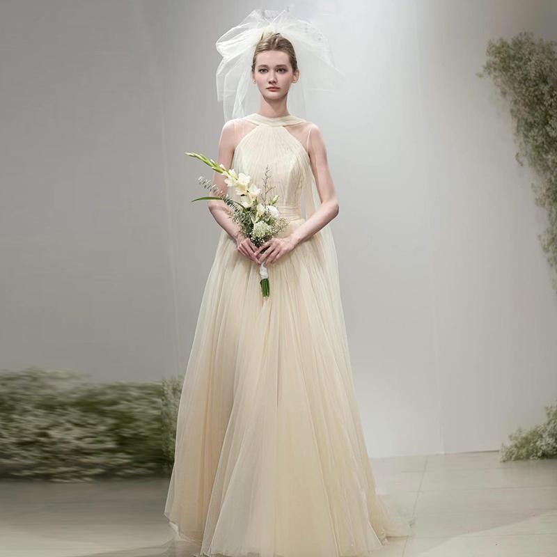 【無.料 2025新入荷·高.品質】【豪華でロマンチックなデザイン！】ウェディングドレス 白 イブニングドレス パーティードレス ワンピース 二次会 結婚式 成人式 演奏会 花嫁 お呼ばれ 披露宴 1