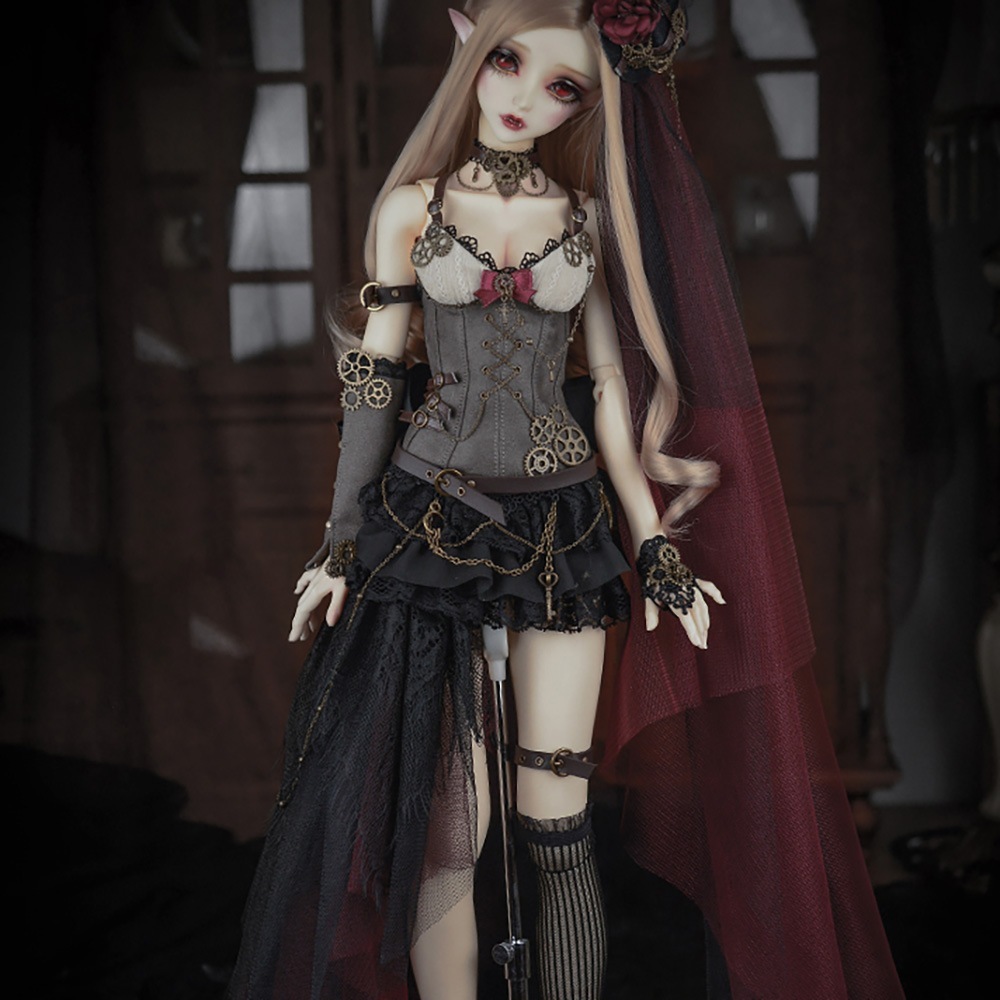 BJDドール用衣装セット 洋服 9点『女機械師』Mechanic SD/MSD/オーダー