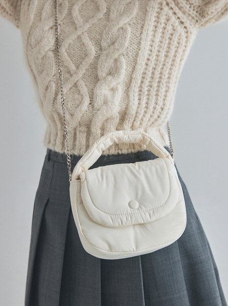 Qoo10] シューペン 韓国ミニパディングフラップトートバッグ