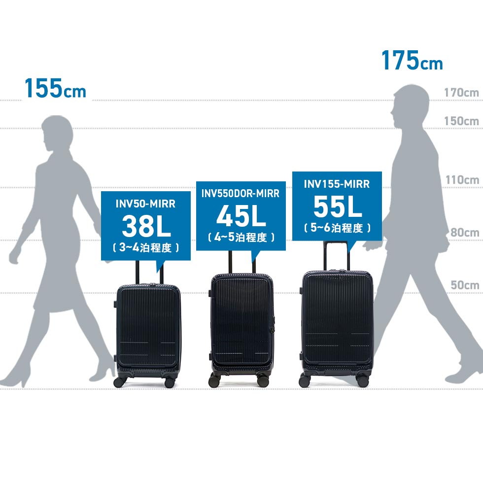 正規品2年保証 スーツケース Sサイズ ブランド キャリーケース 軽量 ストッパー おしゃれ かわいい シンプル キャスターロック 静音 TSA 4泊 5泊 45L Middle INV550DOR 正規品2年保証 スーツケース Sサイズ ブランド キャリーケース 軽量 ストッパー おしゃれ かわいい シンプル キャスターロック 静音 TSA 4泊 5泊 45L Middle INV550DOR