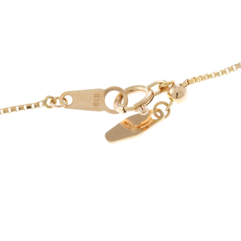 ネックレス 18金 K18ピンクゴールド ガーネット 中古 美品 ネックレス 18金 K18ピンクゴールド ガーネット 中古 美品