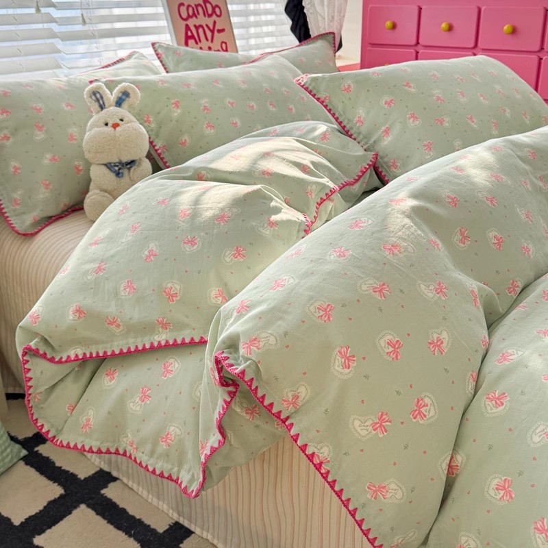 コットンキルトカバーピュアコットンピンクキルトガールハート 【公式