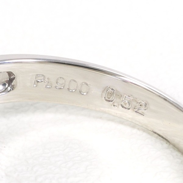 PT900 プラチナ リング 指輪 14号 ルビー 0.52 ダイヤ 0.30 ジュエリー 中古 PT900 プラチナ リング 指輪 14号 ルビー 0.52 ダイヤ 0.30 ジュエリー 中古