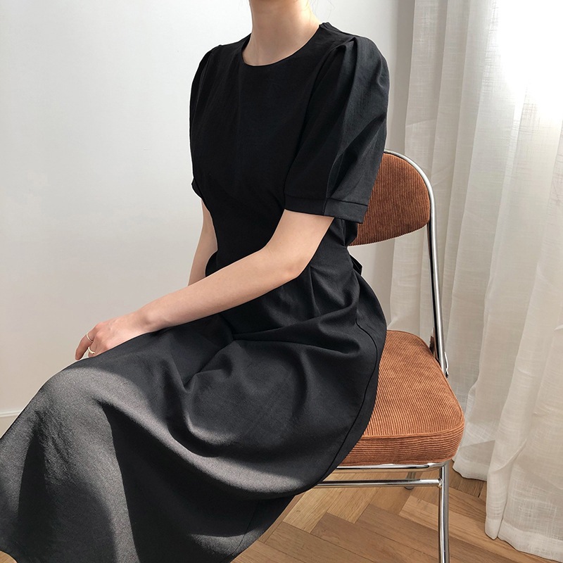 レディース ワンピース ミモレ 半袖 パフスリーブ ラウンドネック セミフレア レース リボン ウエストマーク ウエストリボン バックリボン ファスナー ハイウエスト 透け感 かわいい 大人可愛い レディース ワンピース ミモレ 半袖 パフスリーブ ラウンドネック セミフレア レース リボン ウエストマーク ウエストリボン バックリボン ファスナー ハイウエスト 透け感 かわいい 大人可愛い