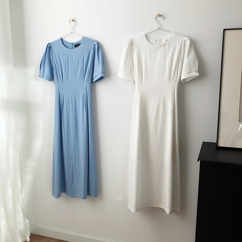 レディース ワンピース ミモレ 半袖 パフスリーブ ラウンドネック セミフレア レース リボン ウエストマーク ウエストリボン バックリボン ファスナー ハイウエスト 透け感 かわいい 大人可愛い レディース ワンピース ミモレ 半袖 パフスリーブ ラウンドネック セミフレア レース リボン ウエストマーク ウエストリボン バックリボン ファスナー ハイウエスト 透け感 かわいい 大人可愛い